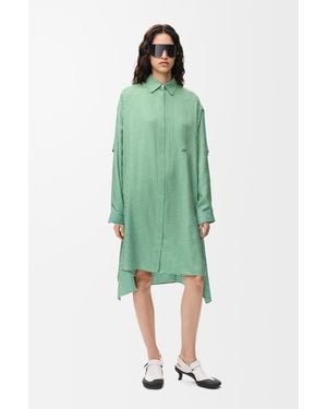 Loewe Cape Dress - Green