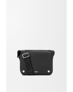 Loewe Medium Pebble Messenger Bag - Black