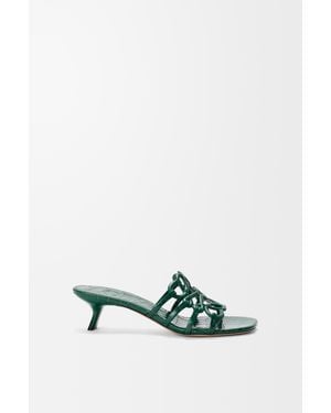 Loewe Petal Anagram Slide - White