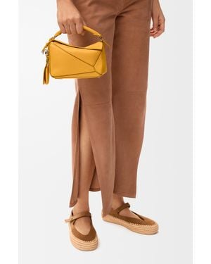 Loewe Mini Featherlight Puzzle Bag - Orange