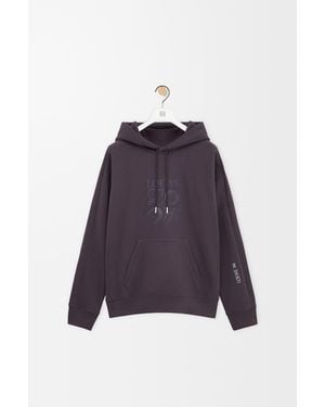 Loewe Sudadera Con Capucha En Algodónsize Hombre - Morado