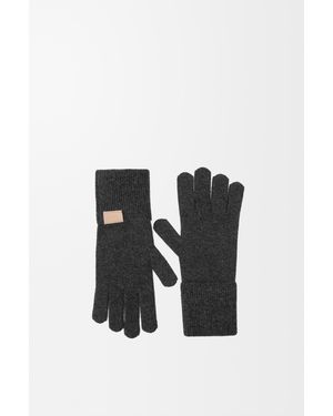 Loewe Gloves In Cashmere - Black