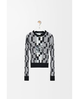 Loewe Jersey Anagram En Algodón Mujer - Blanco