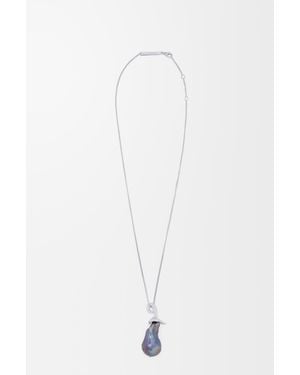 Loewe Aubergine Necklace - White