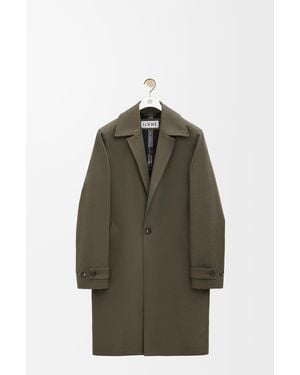 Loewe Luxury Coat In Cotton - Green
