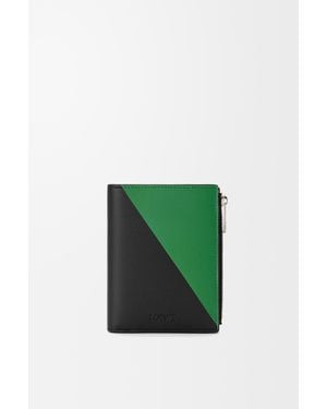 Loewe Flag Slim Compact Wallet - Green