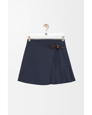 Loewe Pleated Mini Skirt - Blue