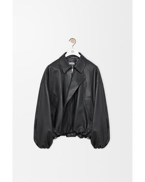 Loewe Chaqueta En Piel Napa De Cuero Mujer - Negro
