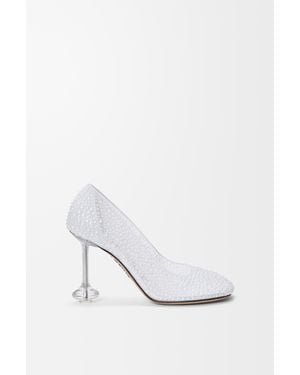 Loewe Zapato De Salón Toy En Malla Con Cristales Mujer - Blanco