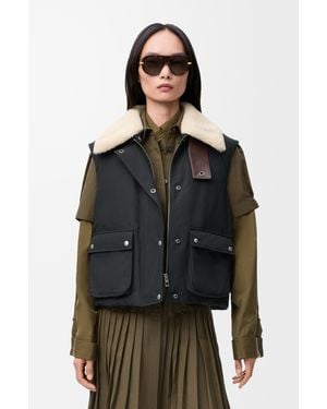 Loewe Puffer Vest - Black