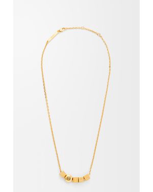 Loewe Pebble Cube Necklace - White