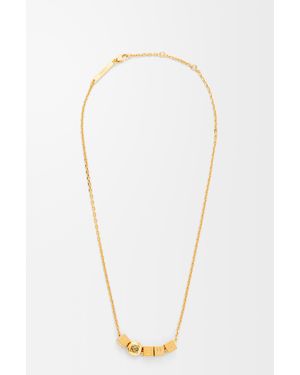 Loewe Pebble Cube Necklace - White