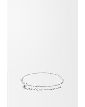 Loewe Cinturón De Cadena Con Eslabones Circulares Crystal Mujer - Blanco