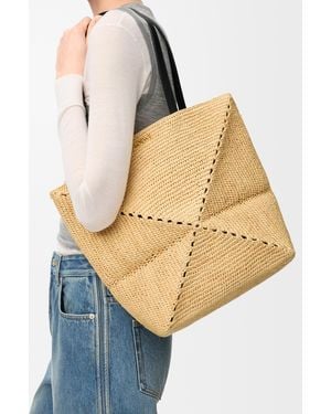 Loewe Medium Puzzle Fold Tote - Natural
