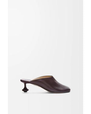 Loewe Toy Sculpted-Heel Leather Heeled Mules - White