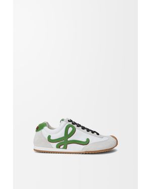Loewe Ballet Runner 2.0 En Nailon Y Piel De Cuero Mujer - Verde