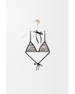 Loewe Top De Bikini En Tejido Técnico Mujer - Azul