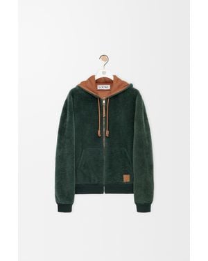 Loewe Sudadera Con Capucha En Lana De Ovejasize Hombre - Verde