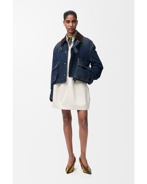 Loewe Short Parka - Blue