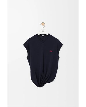 Loewe Jersey En Lana Mujer - Azul