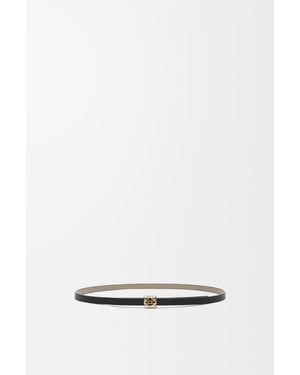 Loewe Reversible Anagram Bombé Belt - White