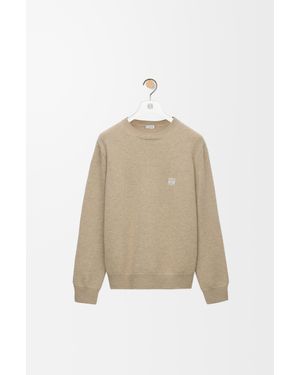 Loewe Anagram Crew Neck Jumper - Natural