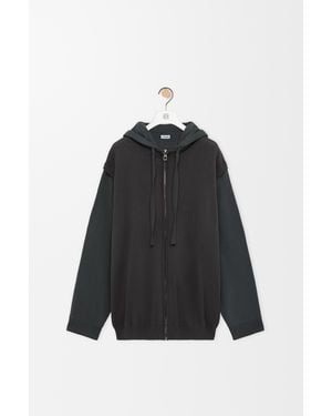 Loewe Zip-Up Hoodie - Black