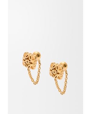 Loewe Pendientes De Cadena Anagram Bombé Mujer - Metálico