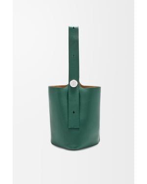 LOEWE｜ (Large Pebble bucket in supple grained calfskin Large Pebble bucket in supple grained calfskin Red - LOEWE