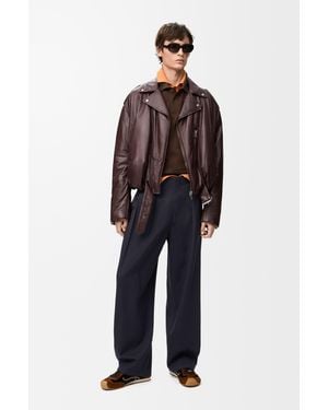Loewe Balloon Biker Jacket - Blue