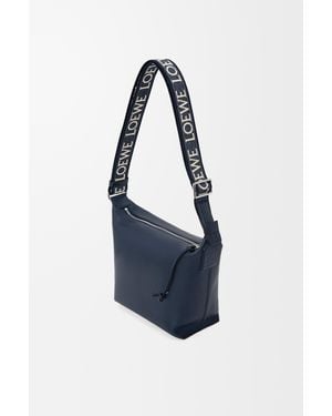 Loewe Small Leather Cubi Cross-Body Bag - Blue