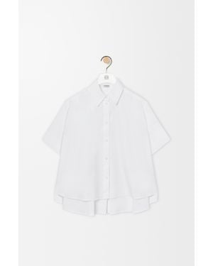 Loewe Short Sleeve Trapeze Shirt - White
