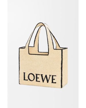 Loewe Large Font Tote - Black