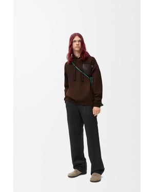 Loewe Relaxed Fit Hoodie - Red