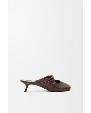 Loewe Pebble Soft Mule - White