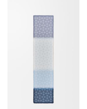 Loewe Bufanda En Mezcla De Lana, Seda Y Cashmere Mujer - Blanco