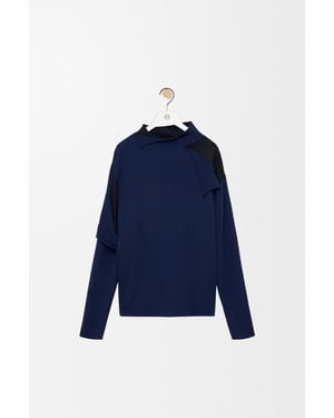 Loewe Jersey En Lana Mujer - Azul