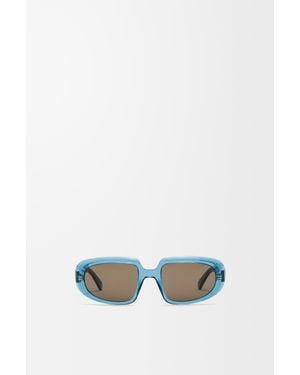 Loewe Gafas De Sol Mini Anagram Steps Rectangular Mujer - Azul