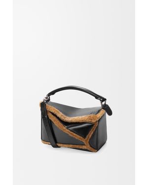 Loewe Small Puzzle Aviator Bag - Blue