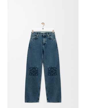 Loewe Anagram Baggy Jeans - Blue