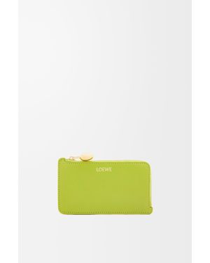 Loewe Tarjetero-Monedero Pebble En Piel Napa De Cuero Mujer - Amarillo