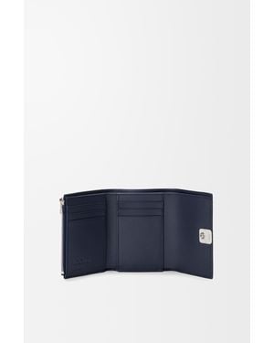 Loewe Anagram Small Vertical Wallet - Blue