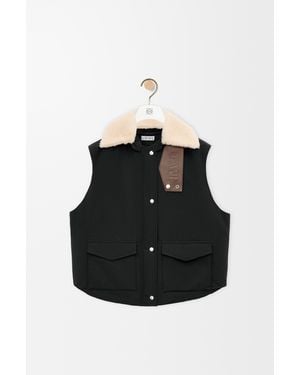 Loewe Sleeveless Vest - Black