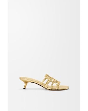 Loewe Petal Anagram Slide - Metallic