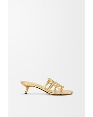 Loewe Petal Anagram Slide - Metallic