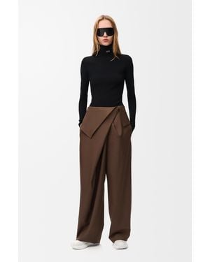 Loewe Draped Pants - Brown