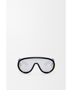 Loewe X Paula's Ibiza G000487X01 Wave Mask Round-Frame Acetate Sunglasses - Black