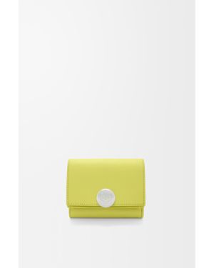 Loewe Pebble Trifold Wallet - Yellow