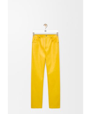 Loewe Pantalón En Mezcla De Algodónsize Hombre - Amarillo