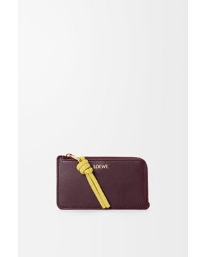 Loewe Knot Coin Cardholder - Purple